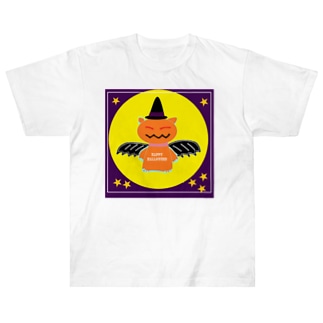 ハロウィン　猫ちゃん Heavyweight T-Shirt