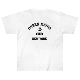 ONSEN MANIA (ブラック) Heavyweight T-Shirt