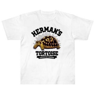 ヘルマンさんカレッジロゴ文字黒 Heavyweight T-Shirt