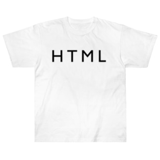 HTML（黒文字） Heavyweight T-Shirt