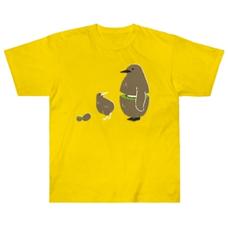 キウイなキングペンギン雛（グリーン） Heavyweight T-Shirt