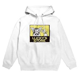 Lucky's store tee パーカー