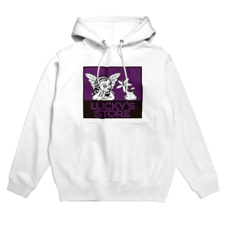 Lucky's store tee パーカー
