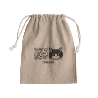 トラとハチ Mini Drawstring Bag