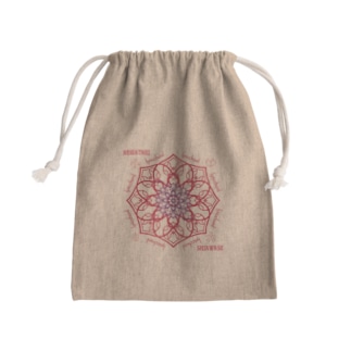 ARIGATAKISHIAWASE／花紅 Mini Drawstring Bag
