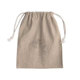 皿の上の少女 Mini Drawstring Bag