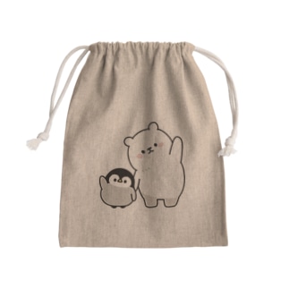 心くばりペンギン / シロクマといっしょver. Mini Drawstring Bag