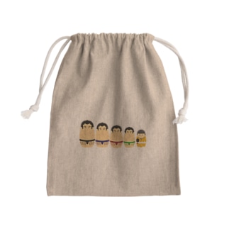 マトリョーシカ/お相撲さん&行司 Mini Drawstring Bag