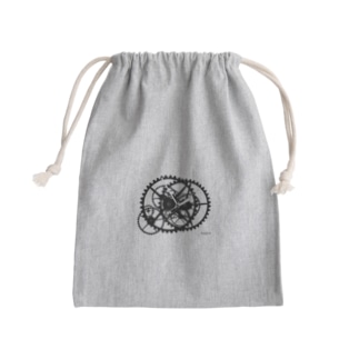 時計B横「足跡を残して」より　©satch Mini Drawstring Bag