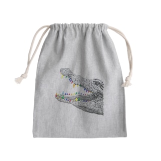 crocodile Mini Drawstring Bag