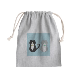cat Mini Drawstring Bag