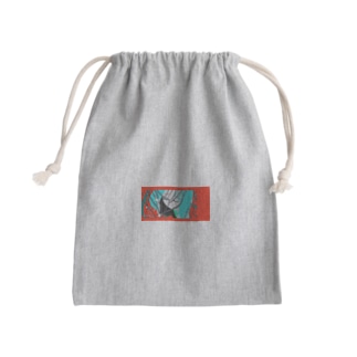 花束　柄④ Mini Drawstring Bag
