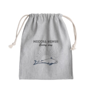 MECCHA NEMUI さめ Mini Drawstring Bag