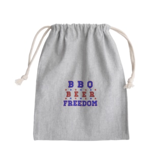 #BBQbeerFREEDOM  Mini Drawstring Bag