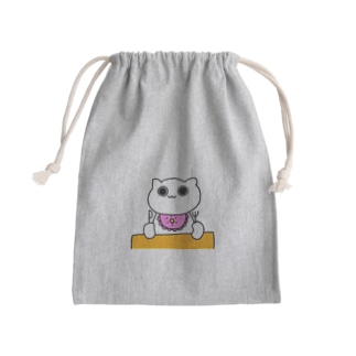 【食】自由な猫 Mini Drawstring Bag