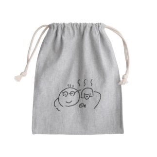 露天風呂の私たち(メガネ) Mini Drawstring Bag