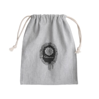 エケベリア モノクロ Mini Drawstring Bag