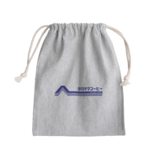 レトロポップロゴ(青) Mini Drawstring Bag