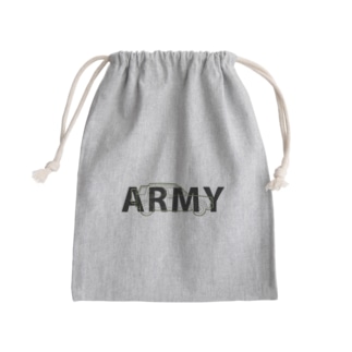 U.S.ARMYなラシーン（オリーブ） Mini Drawstring Bag