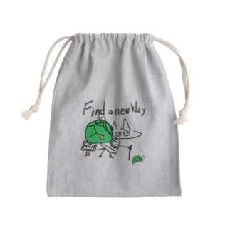 Find a new way Mini Drawstring Bag