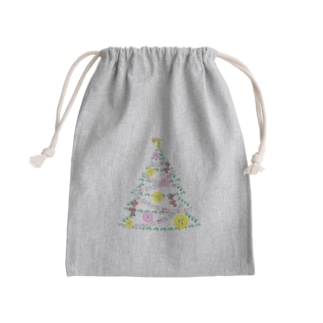 ハングルでクリスマスツリー Mini Drawstring Bag