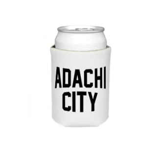 足立区 ADACHI CITY ロゴブラック　 Koozie