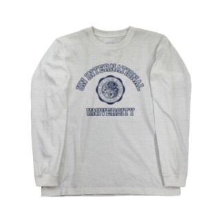 UN INTERNATIONAL UNIVERSITY （NAVY PRINT） Long Sleeve T-Shirt