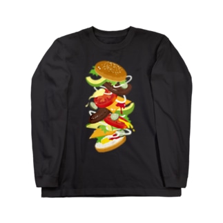 フォーリングハンバーガー Long Sleeve T-Shirt
