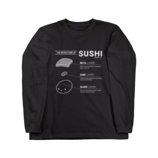 THE 寿TRUCTURE OF SUSHI - monocolor Long Sleeve T-Shirt