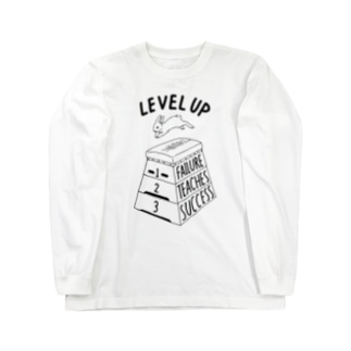 LEVEL UP FTS くろいロゴ Long Sleeve T-Shirt