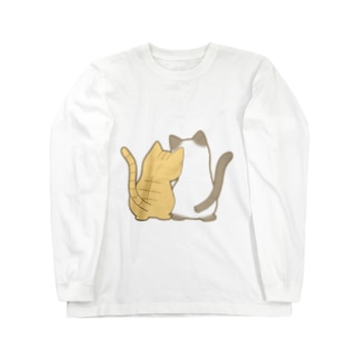 仲良し猫の背中　茶トラ&ポインテッド Long Sleeve T-Shirt