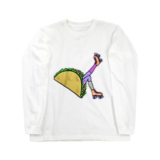 タコス　ローラースケート　ガール  TACOS ROLLER GIRL DOT 水玉　ドット　Tacos Rollerskate Rainbow Long Sleeve T-Shirt