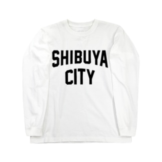 渋谷区 SHIBUYA CITY ロゴブラック Long Sleeve T-Shirt