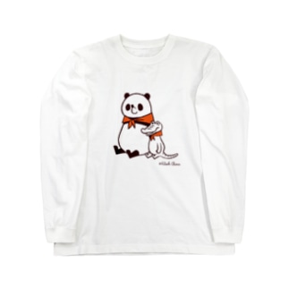 パンダのおはなし　仲良しパンダとワニ Long Sleeve T-Shirt