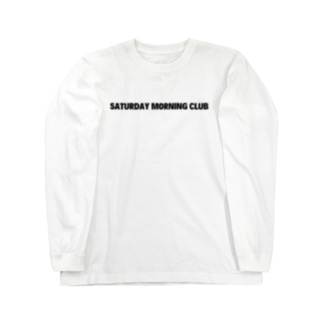 サタデーモーニングクラブ 白×黒 Long Sleeve T-Shirt