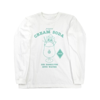 クリームソーダ/グリーン Long Sleeve T-Shirt
