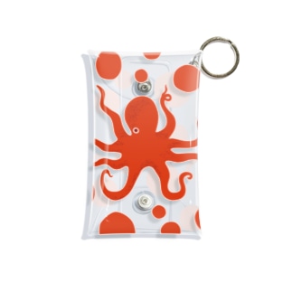 蛸と水玉 Mini Clear Multipurpose Case