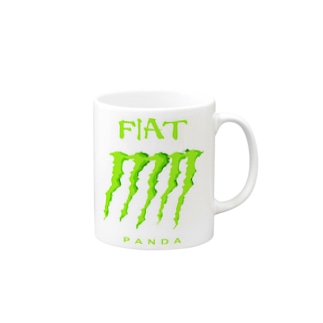 FIAT_PANDAグリル【Green】 Mug