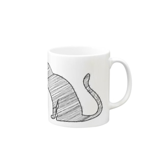 線の猫 Mug
