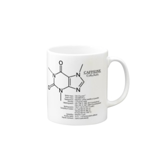【コーヒー好きに捧ぐ】カフェイン(お茶・コーヒーに含まれる)：化学：化学構造・分子式 Mug