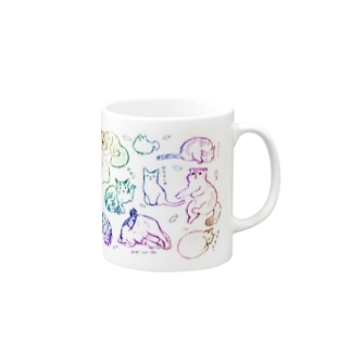 七色猫 Mug