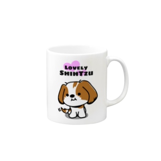 ゆるかわシーズー犬マグカップ 2 ぽんず店長のlovelyシーズー犬グッズ Shihtzuponz のマグカップ通販 Suzuri スズリ