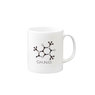 カフェインの化学構造式 St Drop Laboratory St Drop のマグカップ通販 Suzuri スズリ