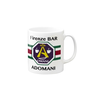 ADOMANI ロゴ　ライン付き Mug