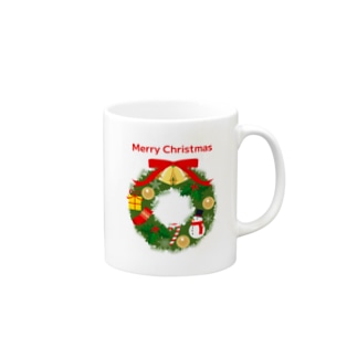 キュートなクリスマスリース Mug