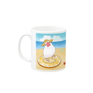 うちの白文鳥 夏休みマグカップ Mug