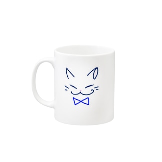 ネコ（blue） Mug