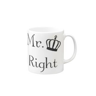 おしゃれな千鳥柄ファッションMr.Right Mug