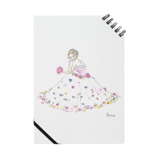 花のドレスの女の子 Mina イラスト Mn Lip25 のノート通販 Suzuri スズリ 花のドレスの女の子 Mina イラスト Mn Lip25 のノート通販 Suzuri スズリ