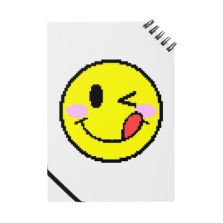 ドット絵スマイルくん てへぺろ Tomoryun 39 S Shop Tomoryun のノート通販 Suzuri スズリ ドット絵スマイルくん てへぺろ Tomoryun 39 S Shop Tomoryun のノート通販 Suzuri スズリ